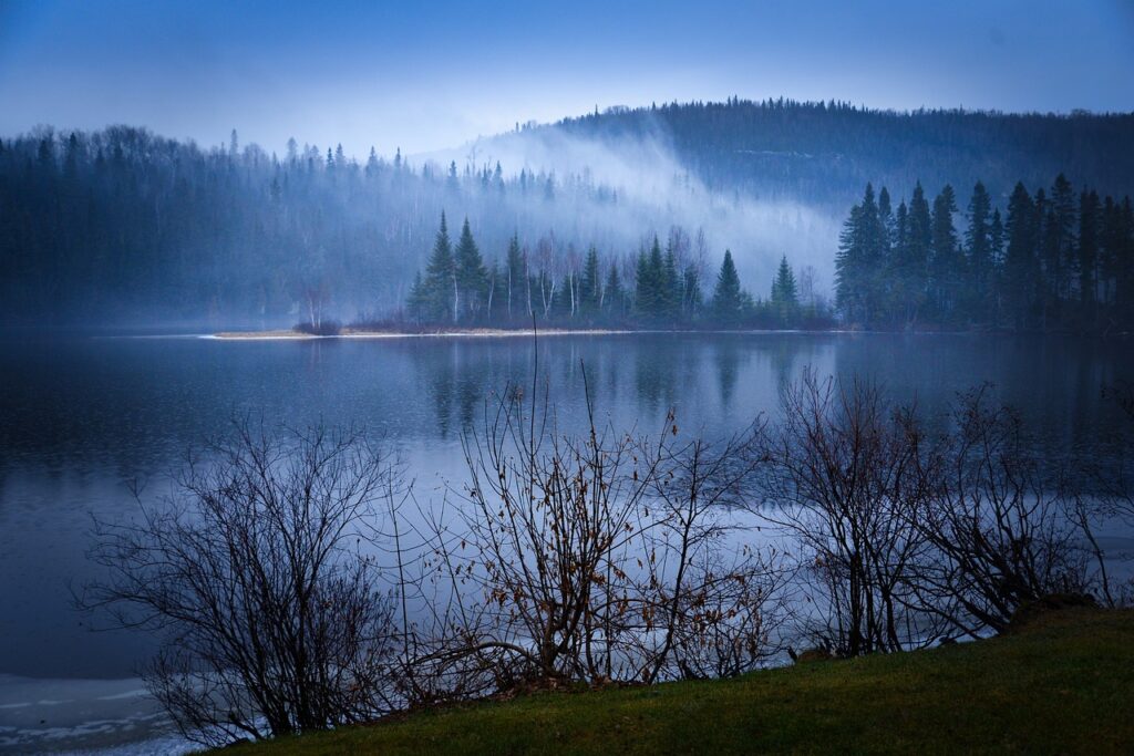 landscape, nature, the water, lake, mist, conifers, mountain, forest, reflections, weather, atmosphere, nature reserve, environment, climate change, ecology, ecosystem, biodiversity, travel, holiday, quebec, canada, nature, climate change, climate change, climate change, climate change, climate change, ecosystem, ecosystem, ecosystem, biodiversity, biodiversity, biodiversity